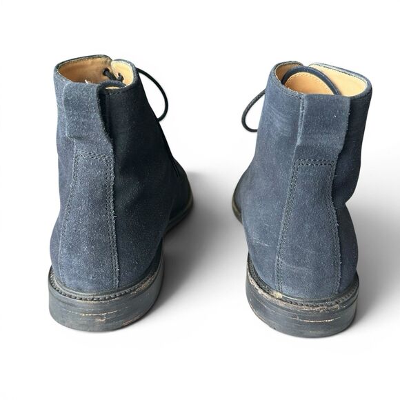 Alfred Sargent x J. Crew Men\'s UK 9.5 / US 10 Blue Suede Cap Toe Boots England main image 6